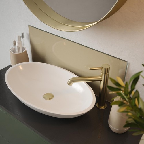 Gold glass bathroom - gold,