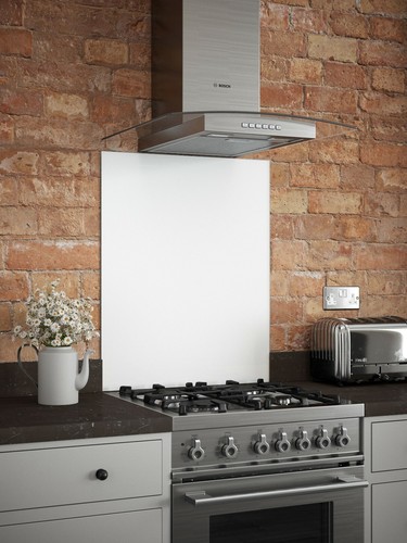 Self adhesive glass splashback - self,
