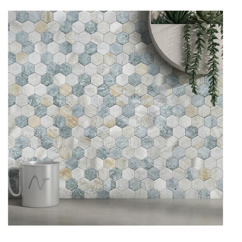 Hexagon self adhesive wall - self-adhesive,