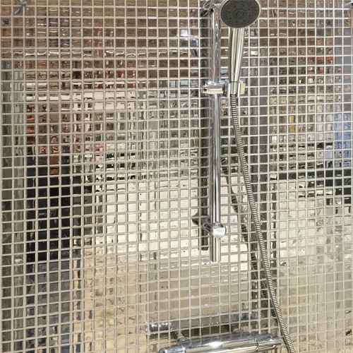 Mirrored silver glass mosaic - mirrored,
