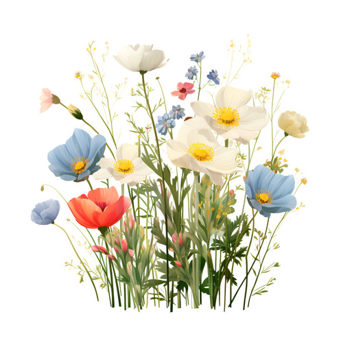 4pcs floral tile stickers self - floral,