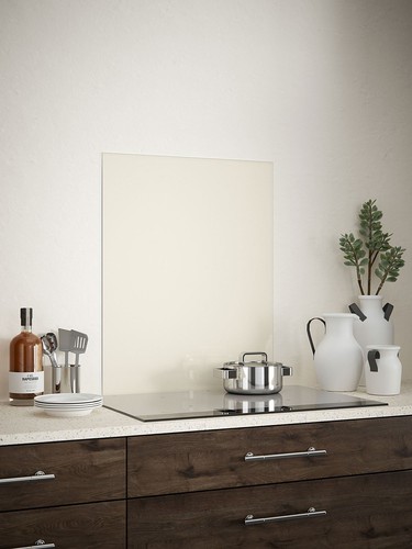 Self adhesive glass splashback - self,