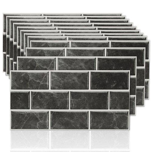 12pcs brick tile stickers - brick,