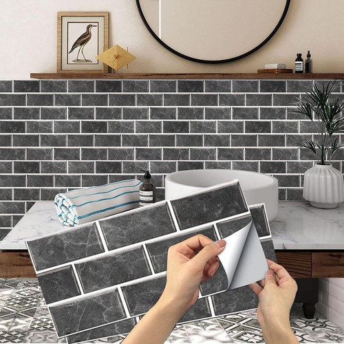 12x brick tile stickers - 12x, self
