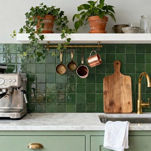 Green peel and stick - green, wall