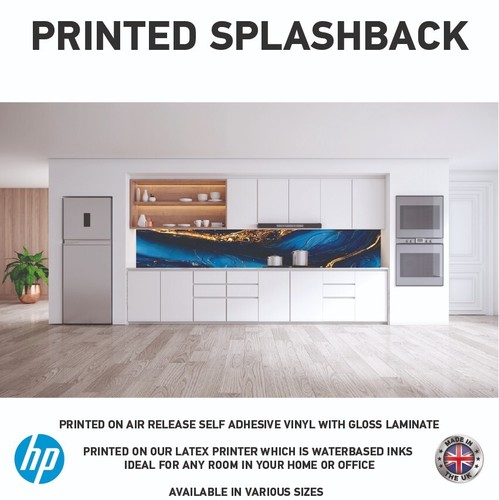 Marble kitchen splashback - marble, self