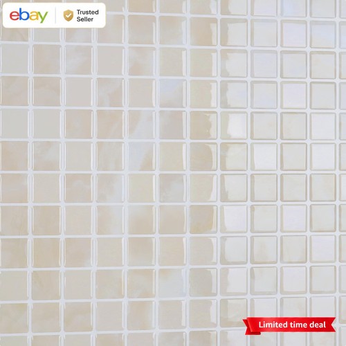 Beige mosaic self adhesive - beige,
