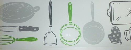 Lime green kitchen - kitchen,