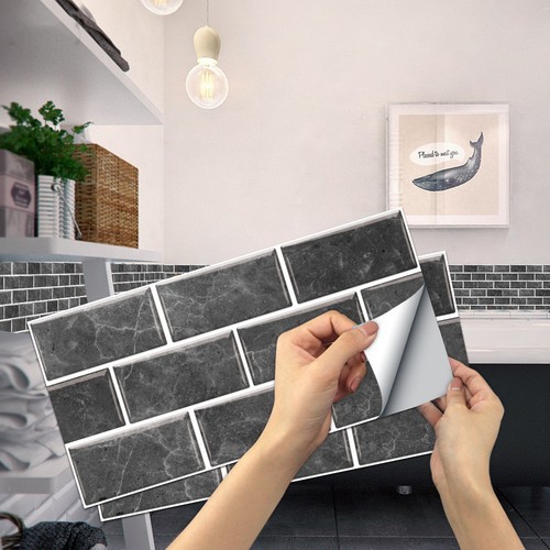 12pcs brick tile stickers self - 12pcs,